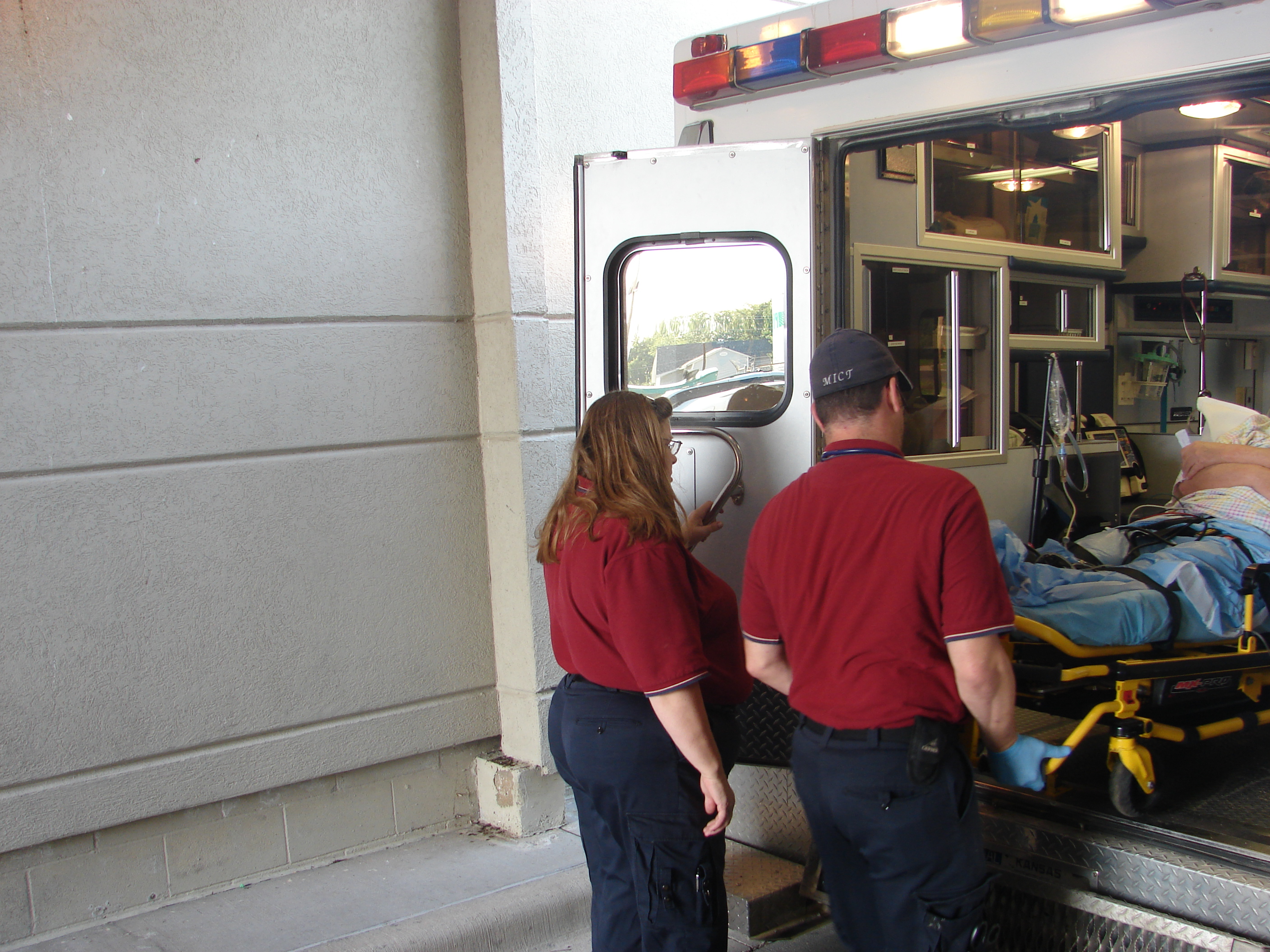 patient drop off at Allen County Hospital